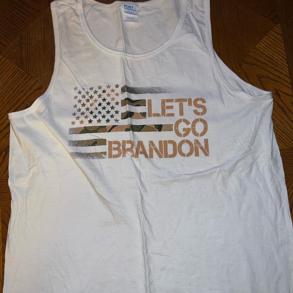 Mens Large Let’s Go Brandon tank top